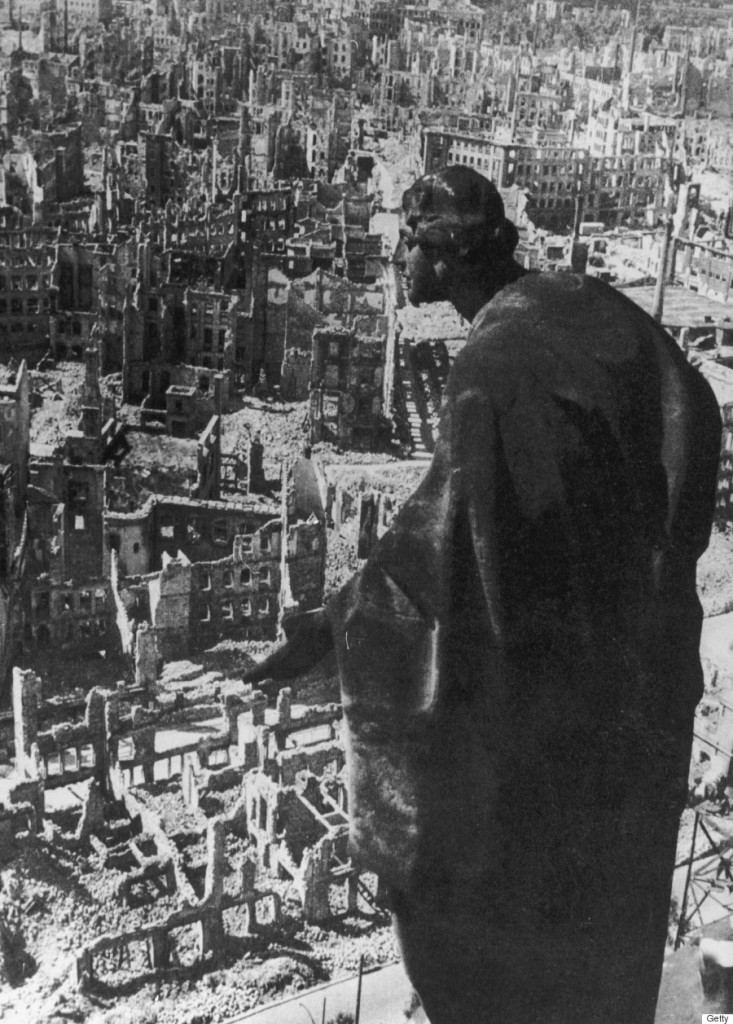 The famous photo of Dresden after it was bombed in February 1945.
