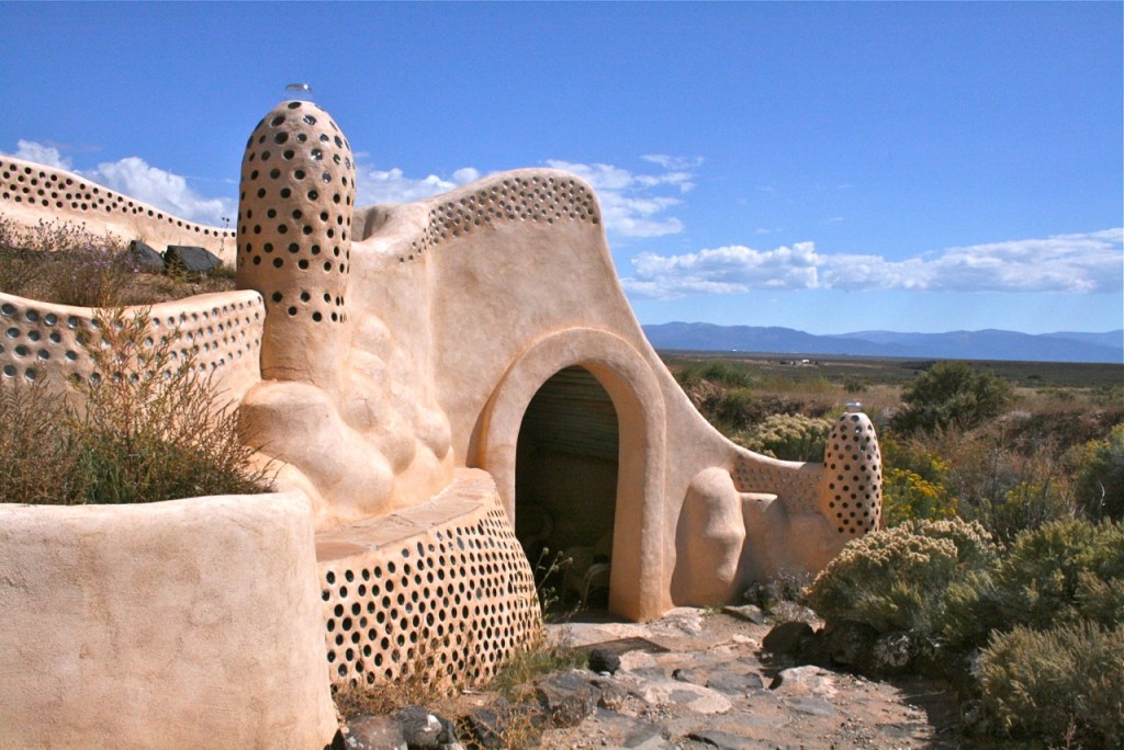 A unique and eco friendly earthship near Taos, New Mexico © Laurel Kallenbach