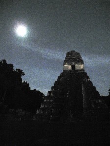 Tikal's temples by moonlight were so breathtaking that I momentarily forgot I was sick.