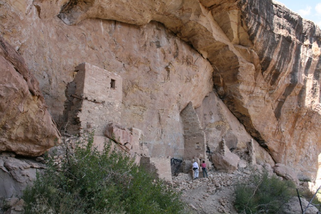 In the Ute Tribal Park, you climb ladders and hike to prehistoric Ancestral Puebloan cliff dwellings.