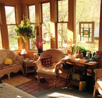 Sunroom at Snug Hollow B&B Snug Hollow B&B's cheery sunroom