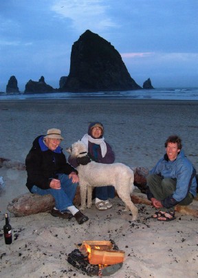Beach fire at Cannon Beach A beach fire near Haystack Rock was a wonderful way to celebrate summer solstice.