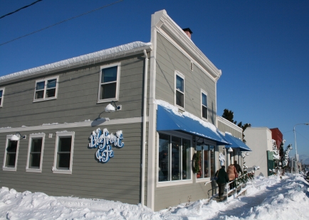 The Bluefront is located in a historic building in downtown Sturgeon Bay.