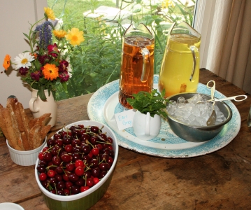 Farm snacks at farmhouse