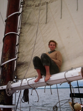 Aiden Ford on sail