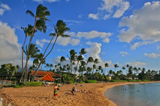 Beach at Napili Kai ©Laurel Kallenbach
