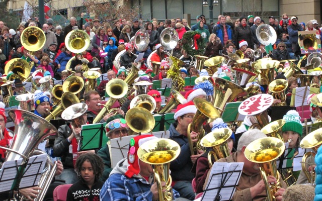 Denver’s Tuba Christmas concert (2014) ©Laurel Kallenbach