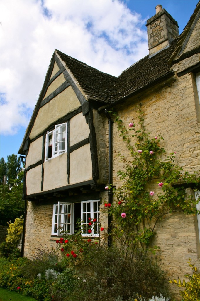 I love half-timbered houses—especially when they have rose trellises. ©Laurel Kallenbach