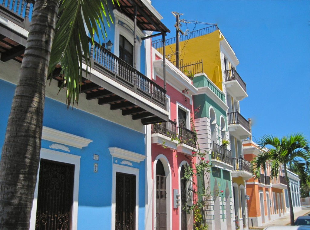 The streets of Old San Juan are a riot of Caribbean color. ©Laurel Kallenbach