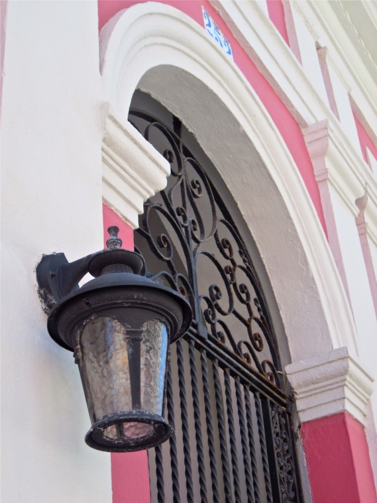 Pink lantern, Old San Juan ©Laurel Kallenbach