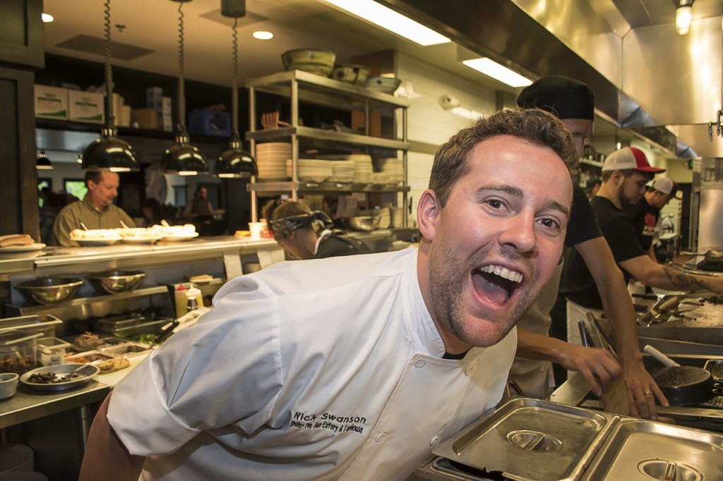 Chef Nick Swanson is Under the Sun's kitchen magician. ©Allie Stoudt