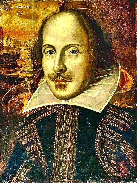 Portrait of William Shakespeare in 1609