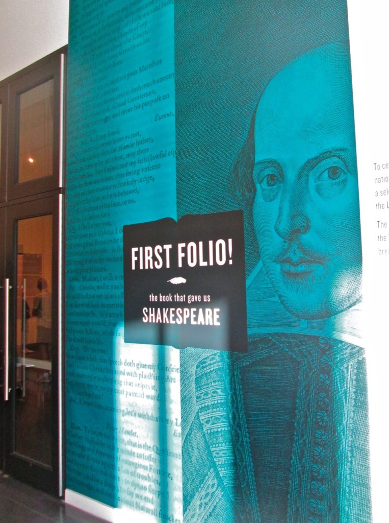 The First Folio sign ©Laurel Kallenbach