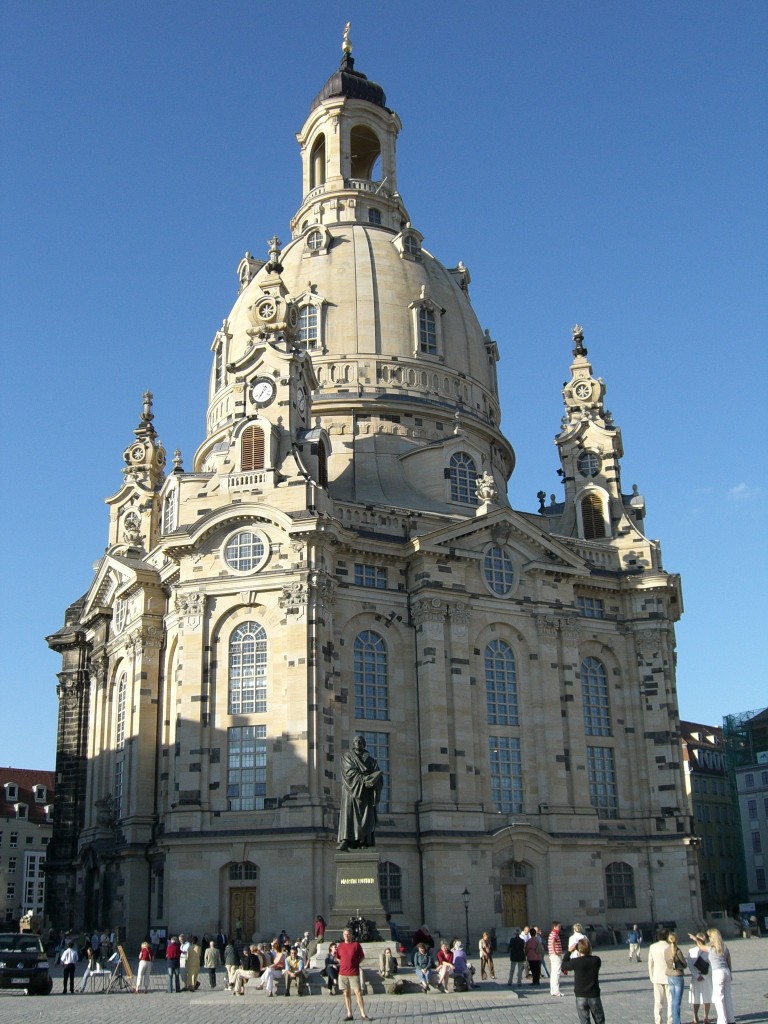 Dresden's Frauenkirche current reincarnation. Photo by Christoph Muench, courtesy Dresden Marketing Board
