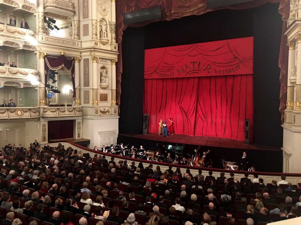 A pre-show view of "The Magic Flute" at the Semper Opera House ©Laurel Kallenbach