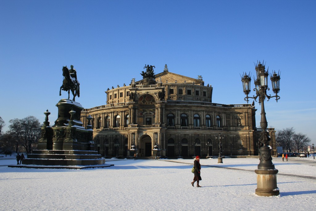 Dresden's Semper Opera House on the Theaterplatz Photo by Christoph Muench, courtesy Dresden Marketing Board