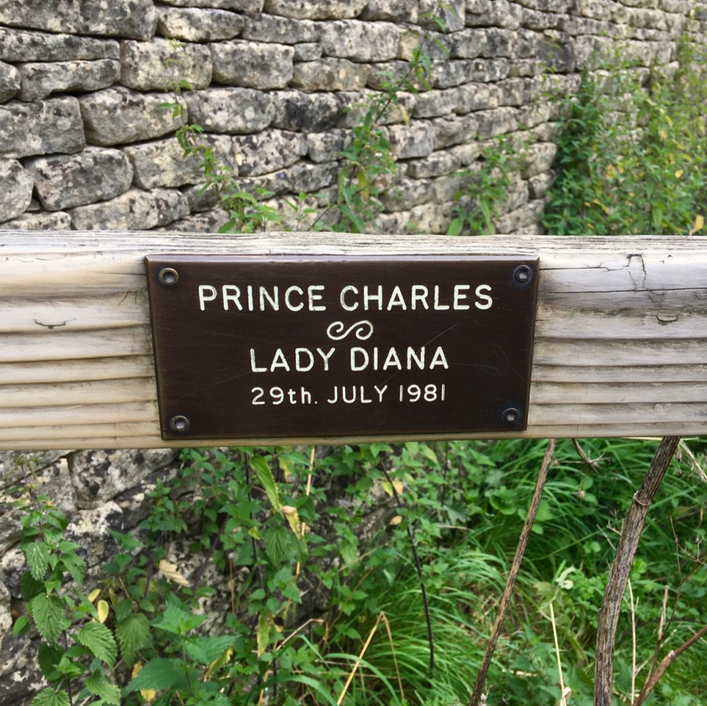 Charles and Diana plaque, Lower Slaughter©Laurel Kallenbach