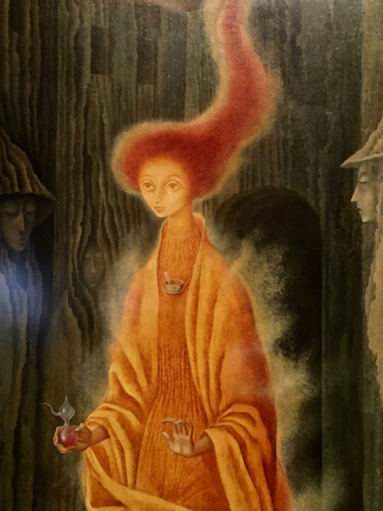 Closeup of "The Call" by Remedios Varo. ©Laurel Kallenbach