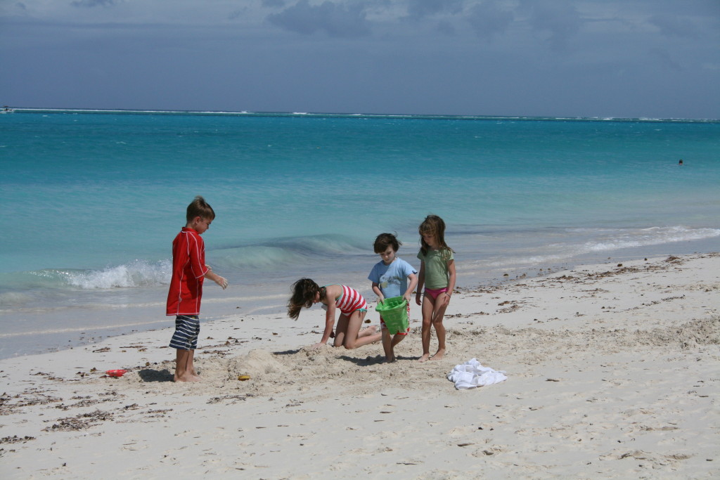 Sand castles on Grace Bay ©Laurel Kallenbach